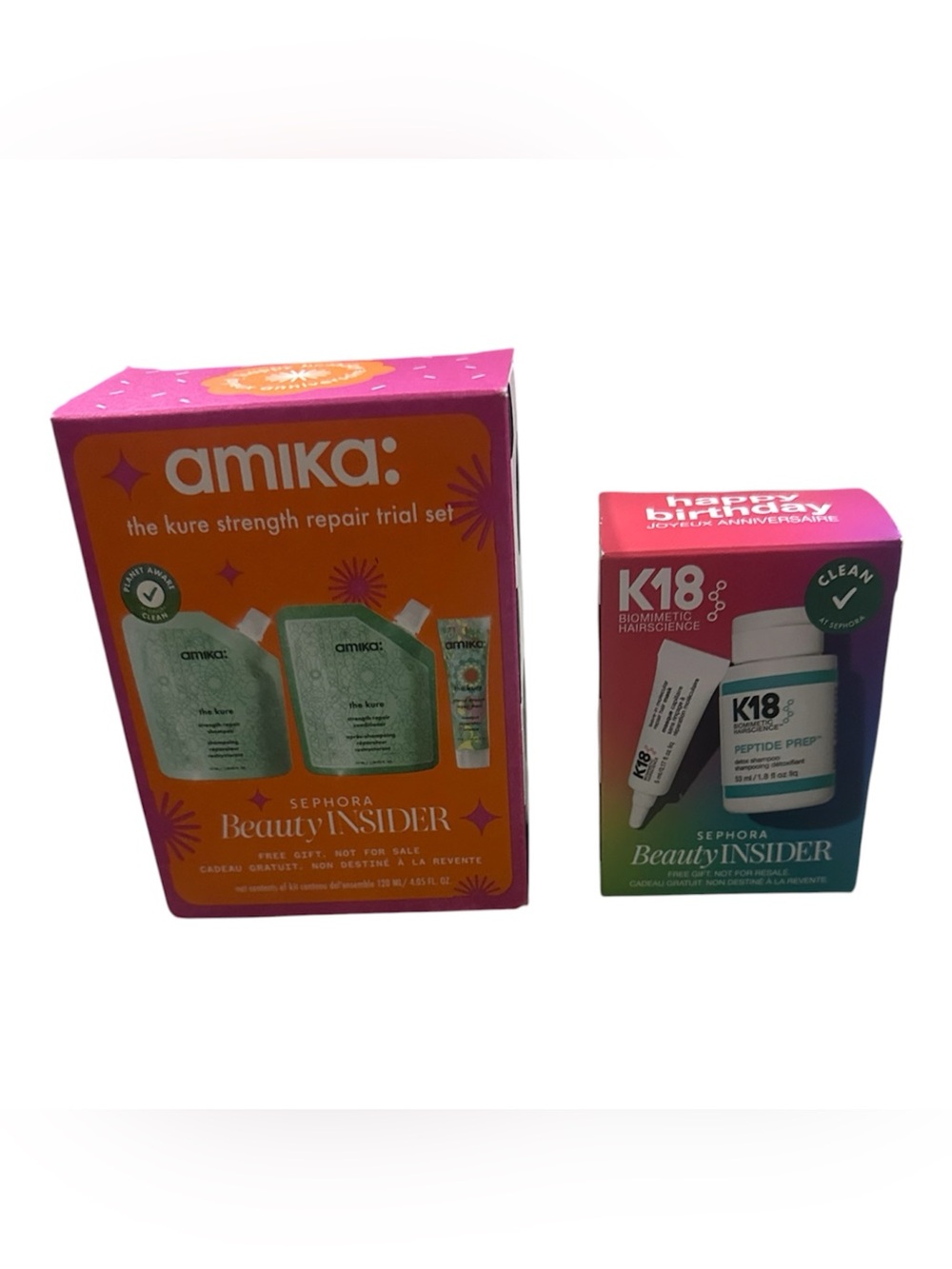 Amika  Kure Strength Repair and K18 sets.  Great deal, great basket gift 🎉